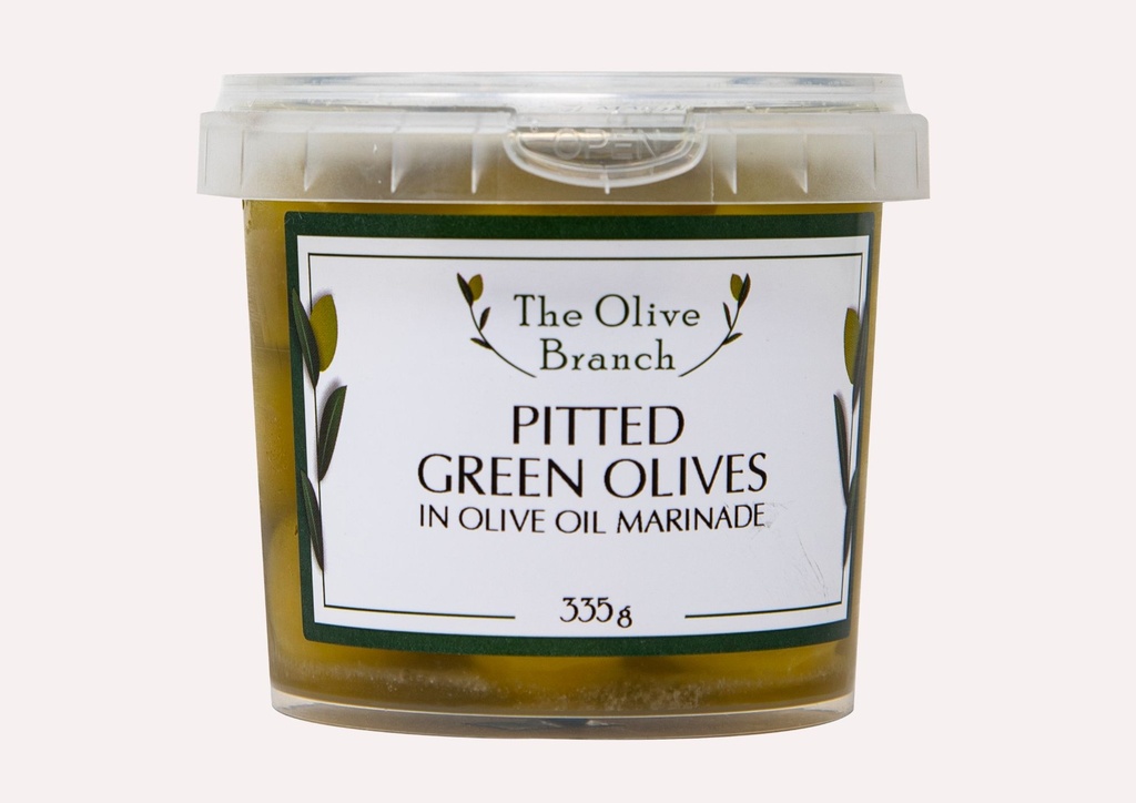 OB Pitted Green Olives In Oil   335G