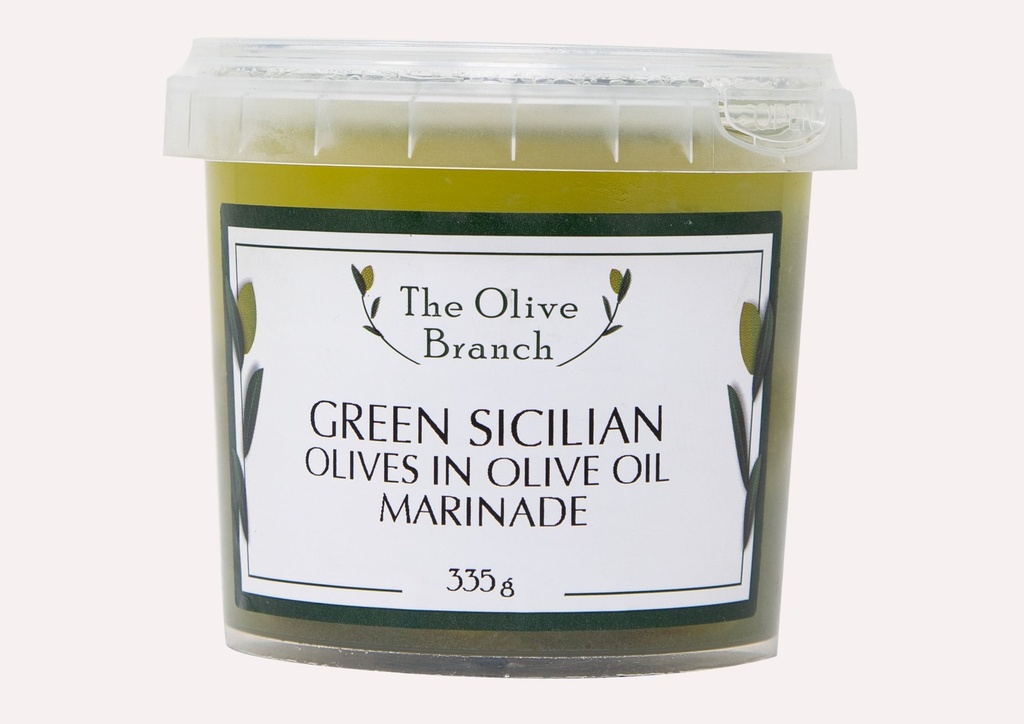OB Green Sicilian Olives Marinated In Olive Oil  335G