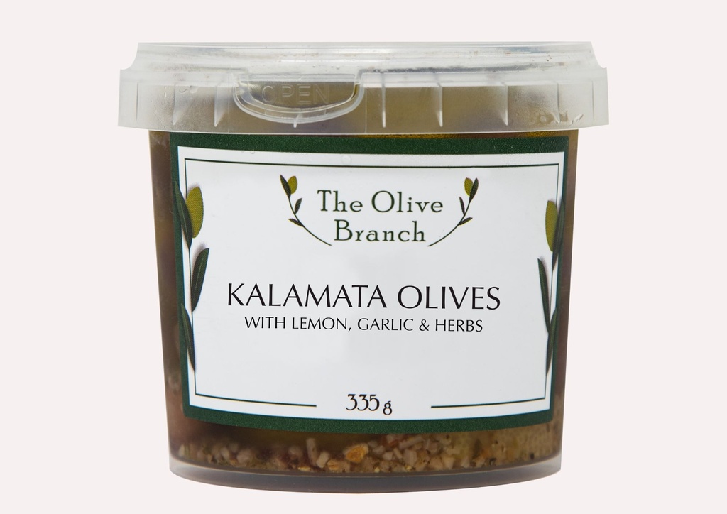 OB Kalamata Olives Marinated With Lemon, Garlic & Herb  335G