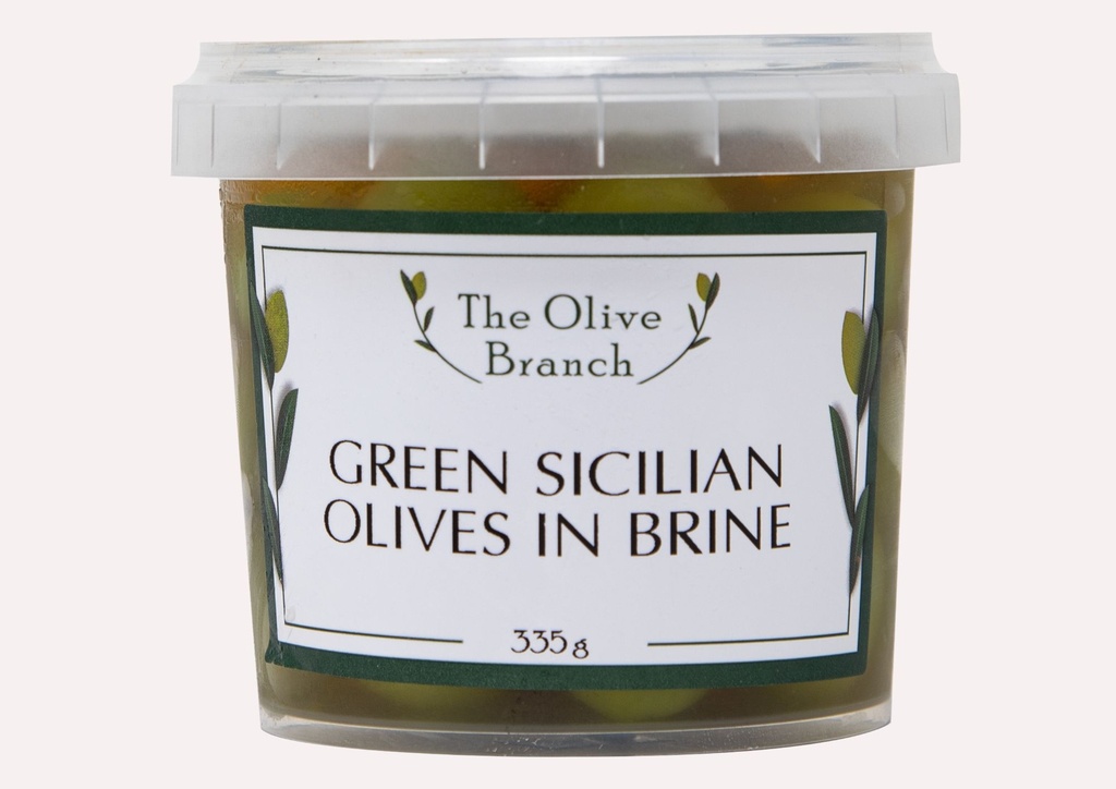 OB Green Sicilian Olives In Brine   335G