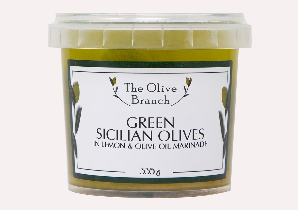 OB Green Sicilian Olives Marinated With Lemon & Olive Oil 335G