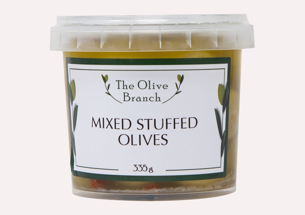 OB Mixed Stuffed Olives 335G