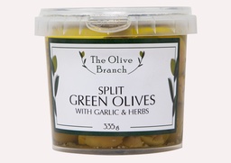 [2505616] OB Split Green Olives With Garlic & Herb 335G